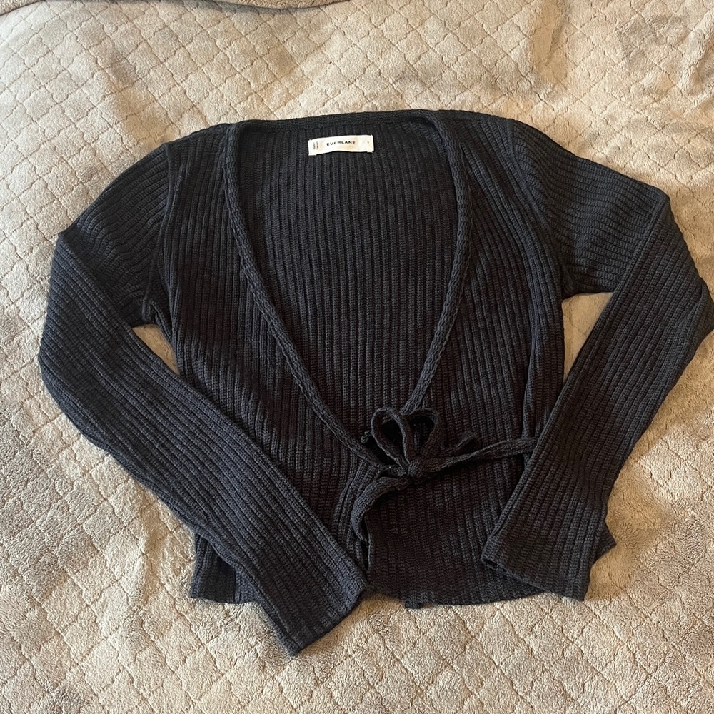 Everlane Cozy Rib Wrap Top